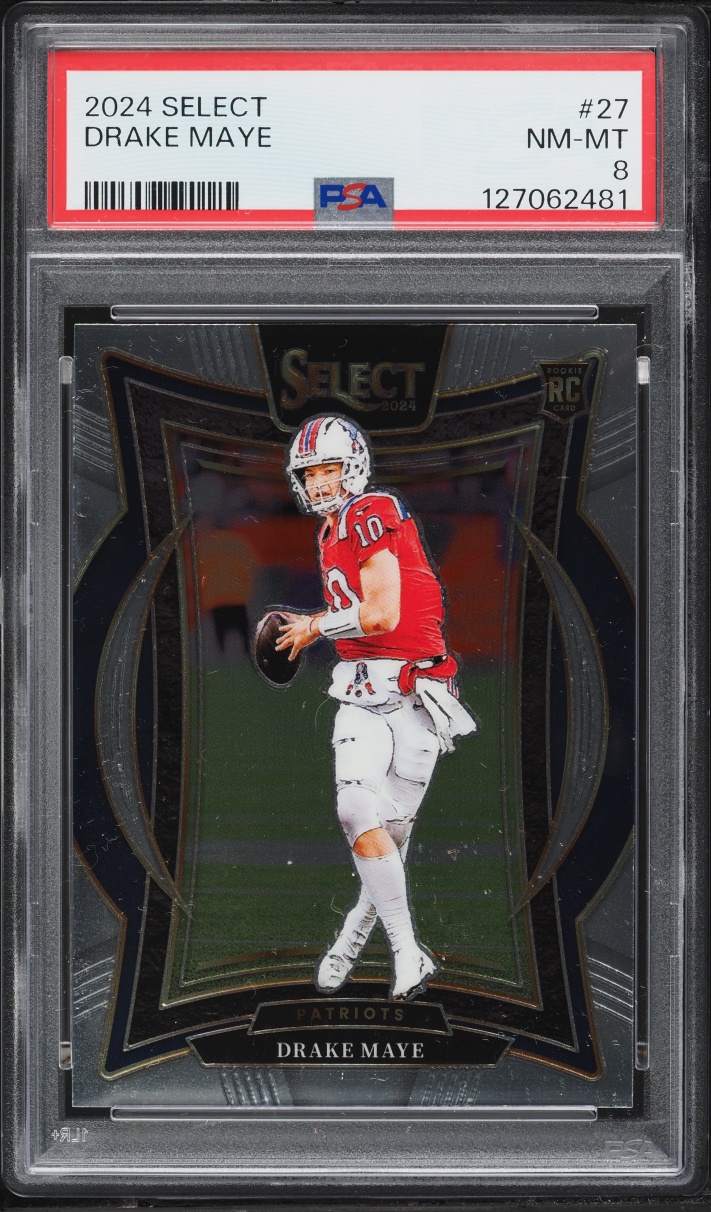 2024 Select Concourse Drake Maye ROOKIE #27 PSA 8 NM-MT