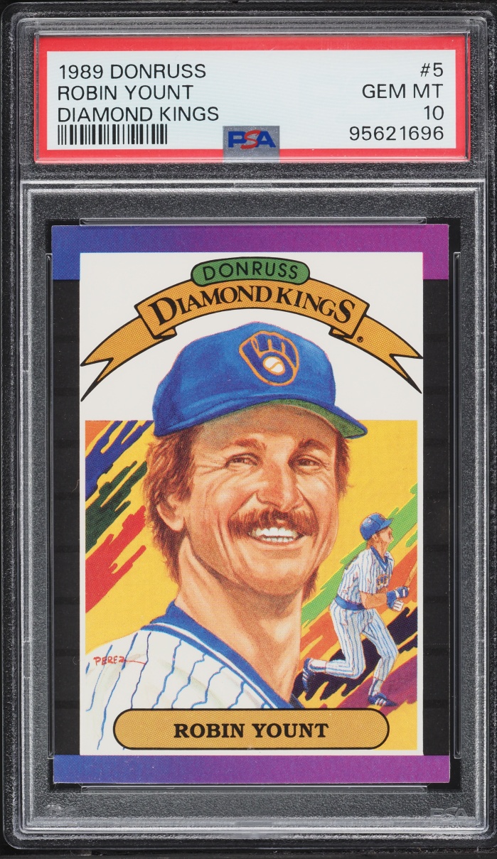 1989 Donruss Diamond Kings Robin Yount #5 PSA 10 GEM MINT