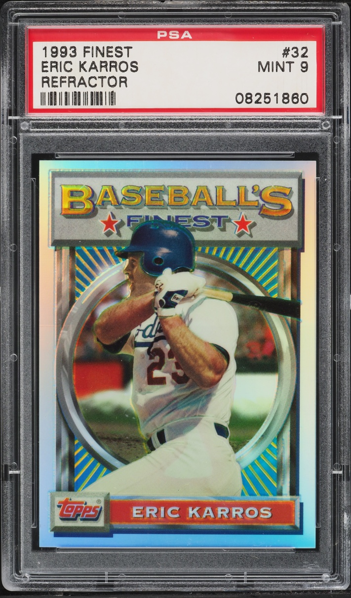 1993 Finest Refractor Eric Karros #32 PSA 9 MINT
