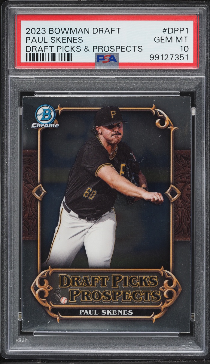 2023 Bowman Chrome Draft Picks Paul Skenes PROSPECT #DPP-1 PSA 10 GEM MINT