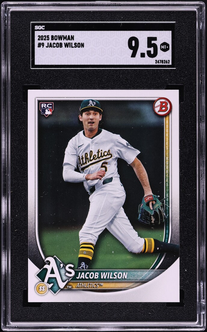 2025 Bowman Jacob Wilson ROOKIE #9 SGC 9.5 MINT+