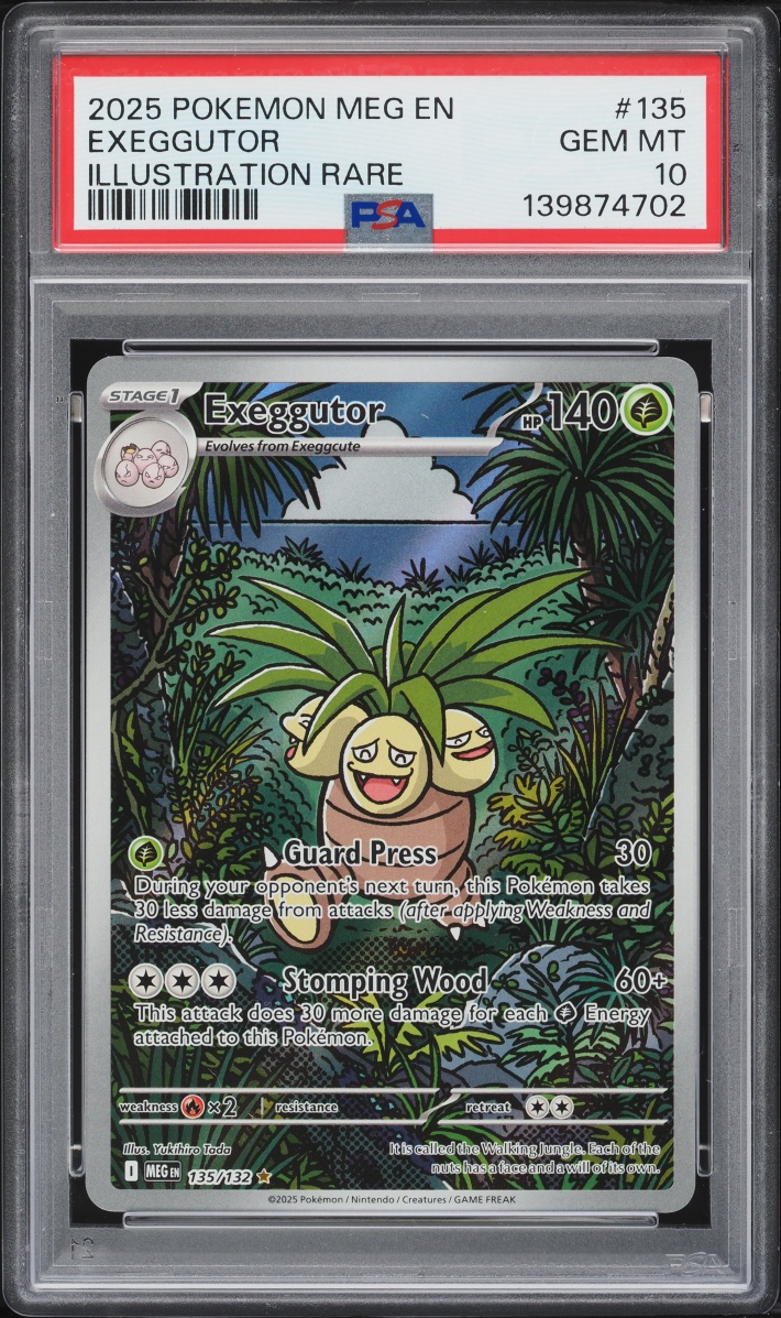 2025 Pokemon Mega Evolution IR Exeggutor #135 PSA 10 GEM MINT