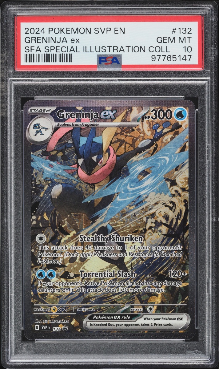 2024 Pokemon SV Promo Special Illustration Collection Alt Art Greninja EX #132 PSA 10 GEM MINT