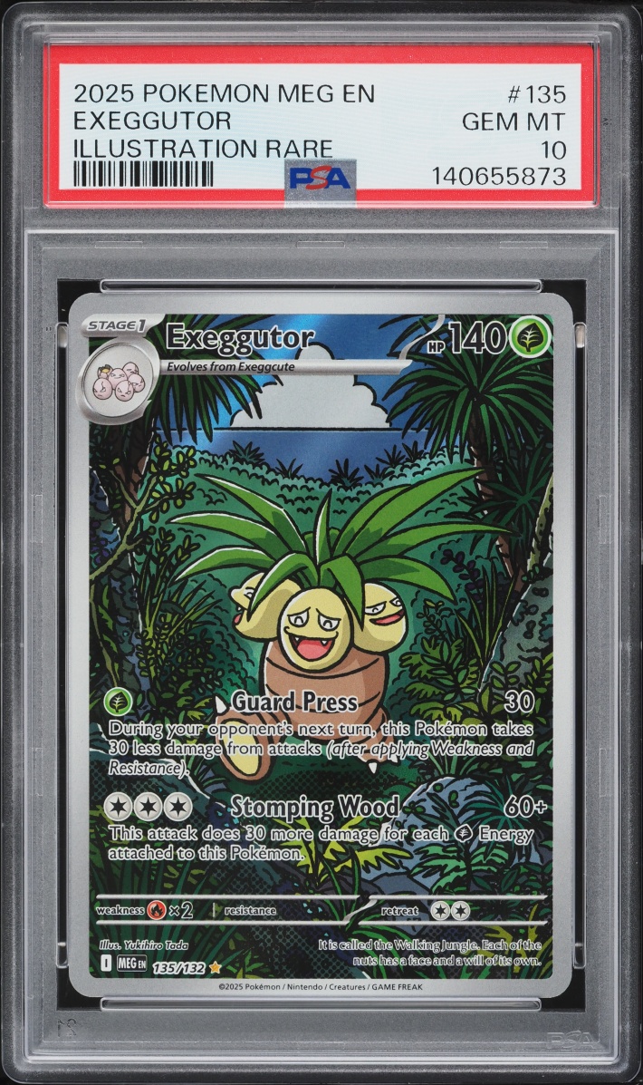 2025 Pokemon Mega Evolution IR Exeggutor #135 PSA 10 GEM MINT