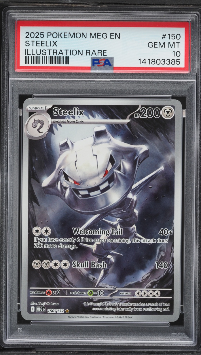 2025 Pokemon Mega Evolution IR Steelix #150 PSA 10 GEM MINT