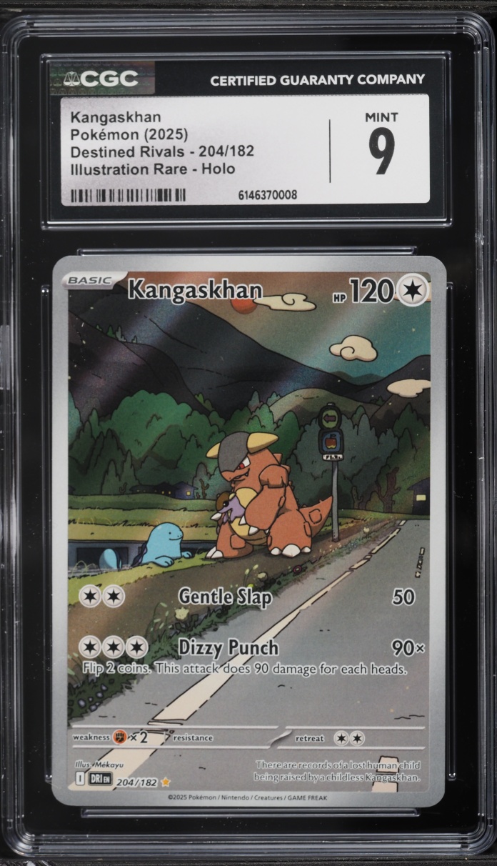 2025 Pokemon Scarlet & Violet Destined Rivals IR Kangaskhan #204 CGC 9 MINT