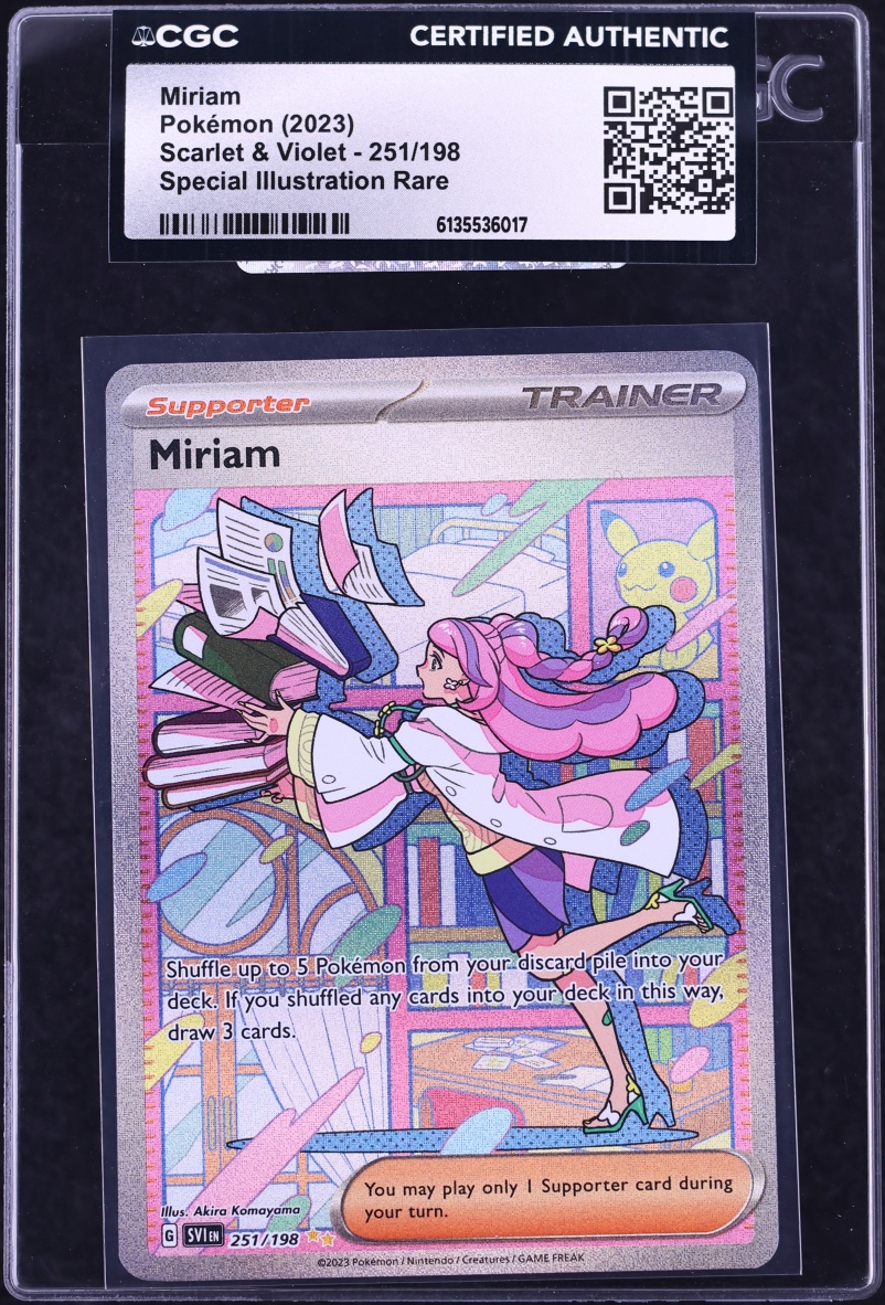 2023 Pokemon Scarlet & Violet SIR Miriam #251 CGC AUTH