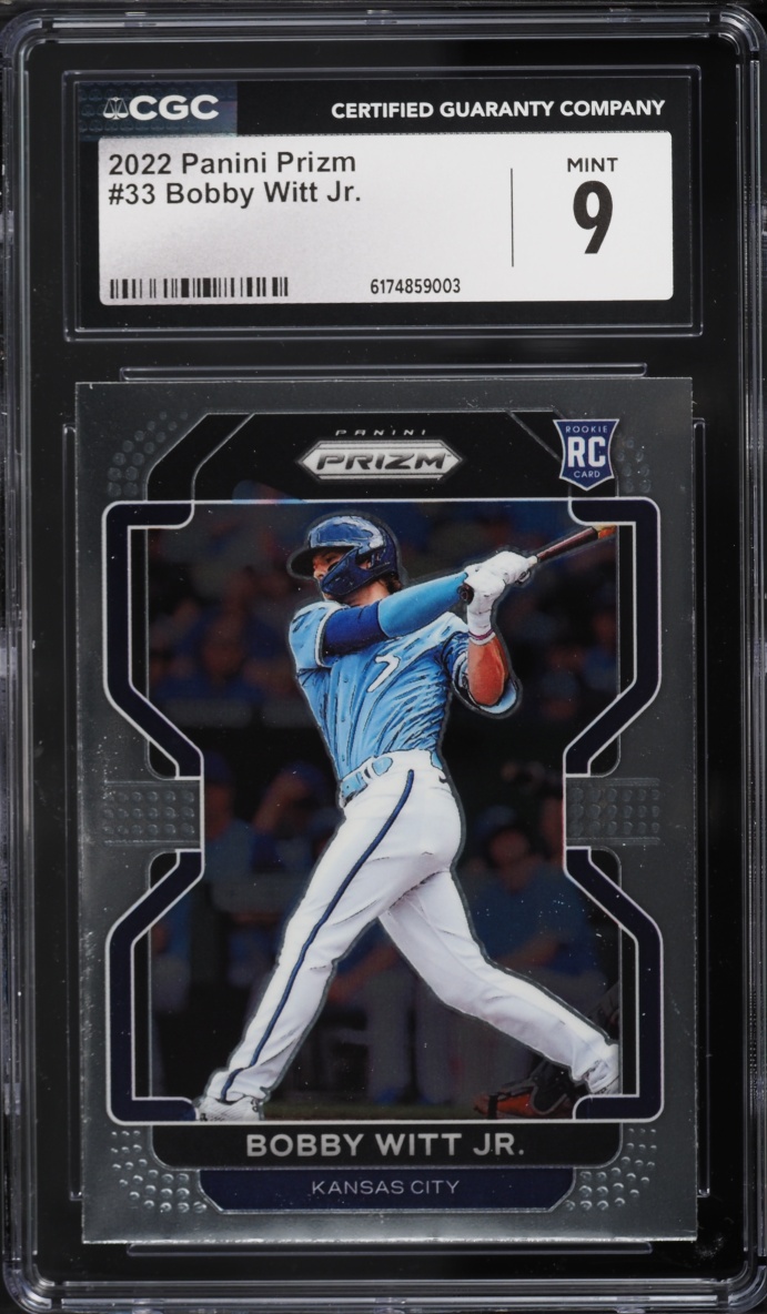 2022 Panini Prizm Bobby Witt Jr. ROOKIE #33 CGC 9 MINT