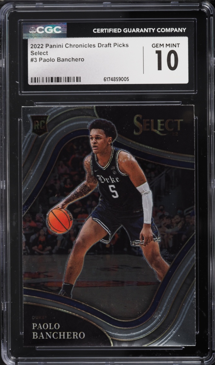 2022 Panini Chronicles Draft Picks Select Paolo Banchero ROOKIE #3 CGC 10 GEM MINT