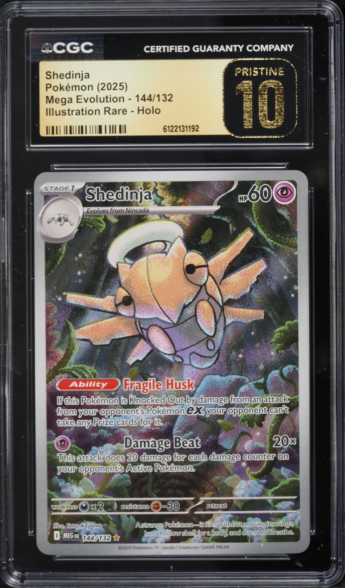 2025 Pokemon Mega Evolution IR Shedinja #144 CGC 10 PRISTINE