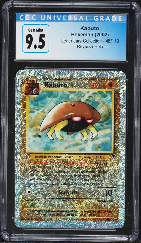 1999 Pokemon Fossil Top Deck Magazine W Stamp Kabuto #50 CGC 7 NRMT on  Fanatics Collect
