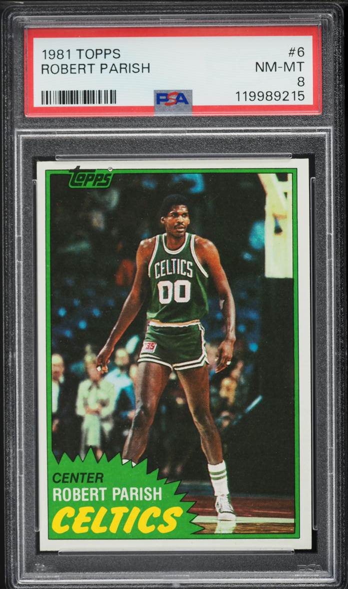 1981 Topps Basketball Robert Parish #6 PSA 8 NM-MT