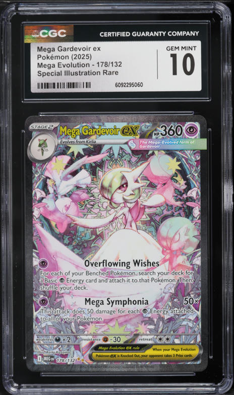 2025 Pokemon Mega Evolution Holo Mega Gardevoir ex #60 CGC 10 GEM