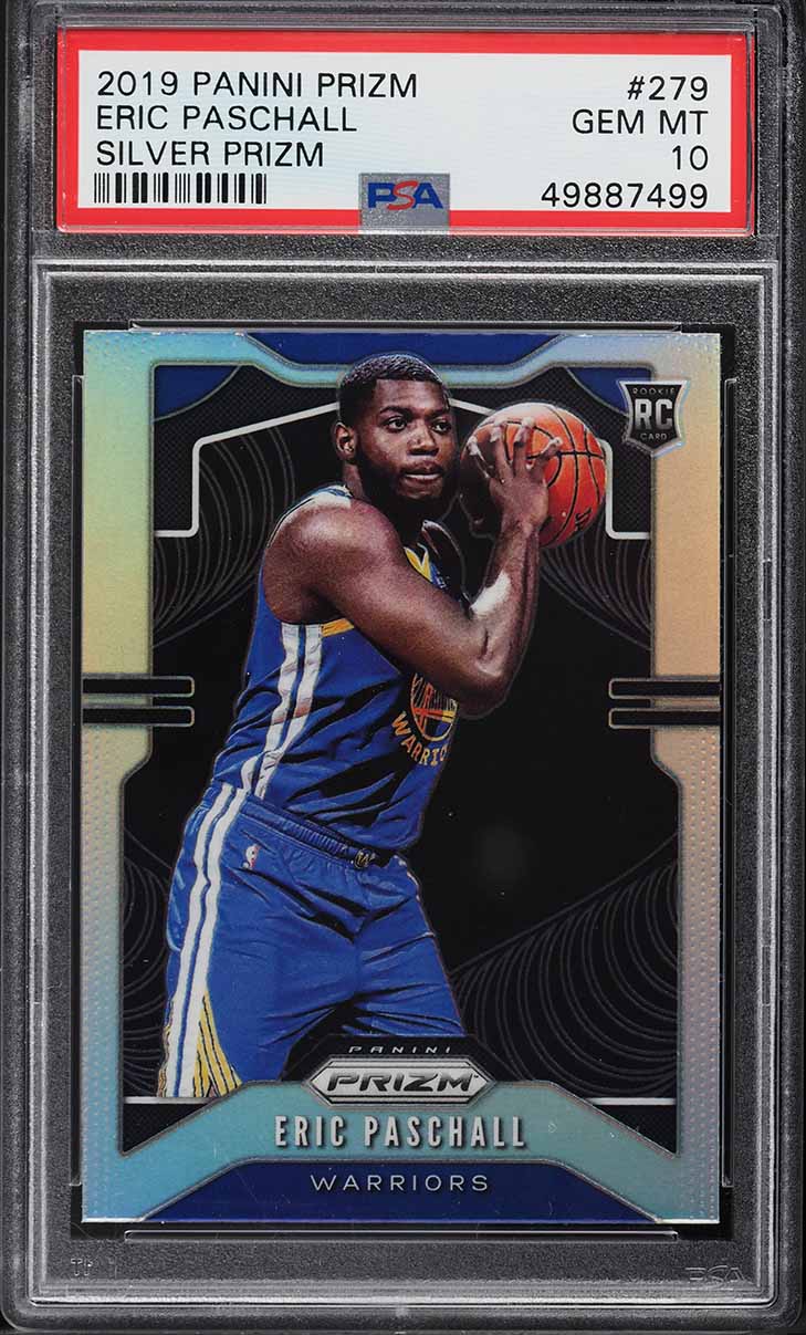2019 Panini Prizm Silver Prizms Eric Paschall ROOKIE #279 PSA 10 GEM MINT - Main Image