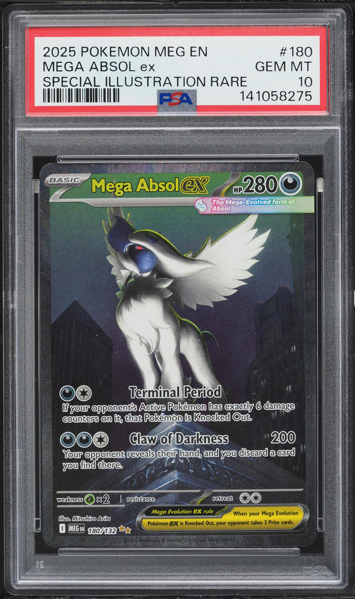 2025 Pokemon Mega Evolution SIR Mega Absol EX #180 PSA 10 GEM MINT