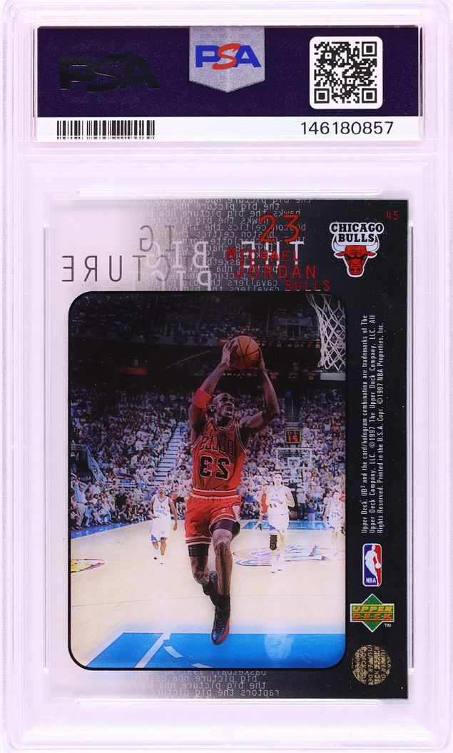1997 UD3 Basketball Michael Jordan #45 PSA 8 NM-MT