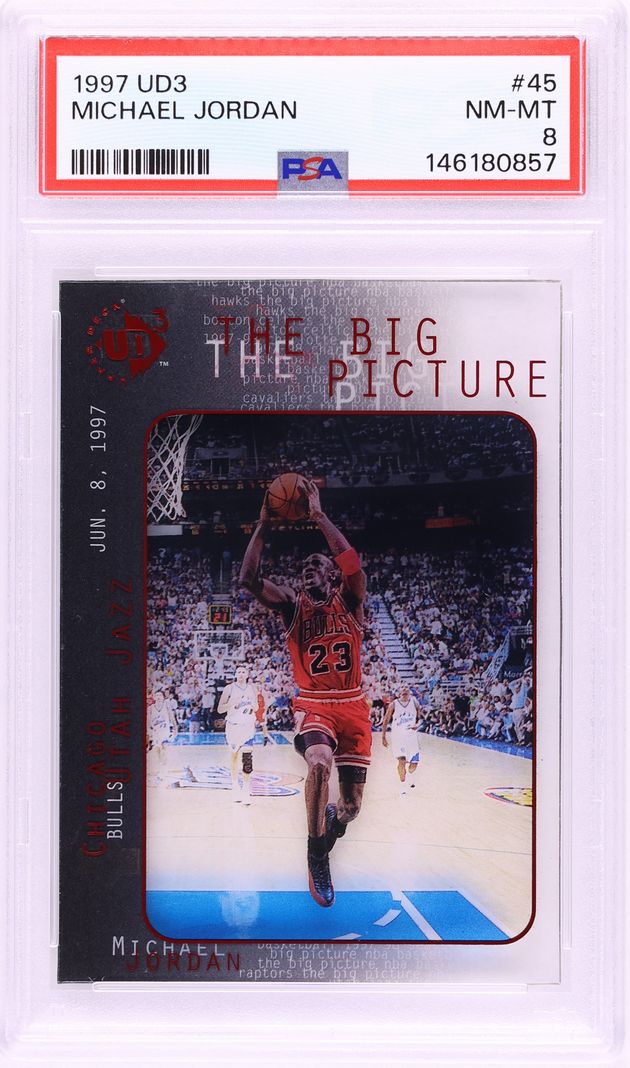 1997 UD3 Basketball Michael Jordan #45 PSA 8 NM-MT