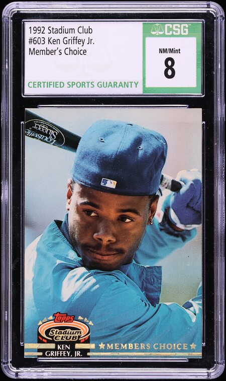 1992 Stadium Club Member's Choice Ken Griffey Jr. #603 CSG 8 NM-MT
