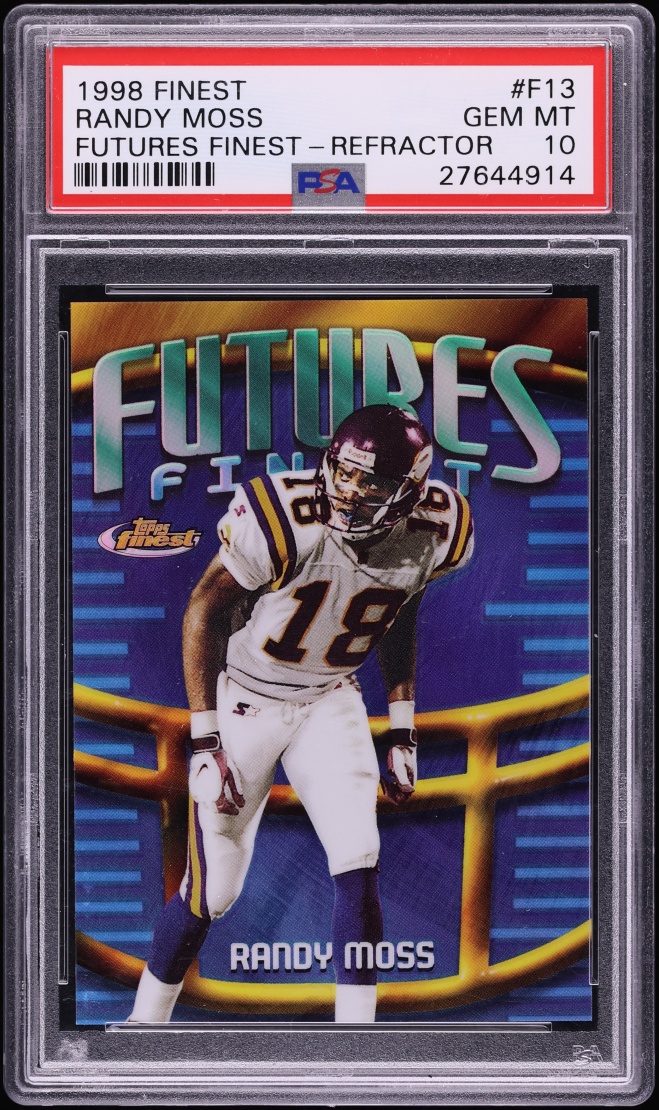 1998 Finest Futures Refractor Randy Moss ROOKIE /75 PSA 10 GEM MINT - Photo 1