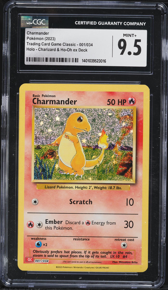 2023 Pokemon Scarlet & Violet TCG Classic Collection Holo Charmander #1 CGC 9.5 MINT+
