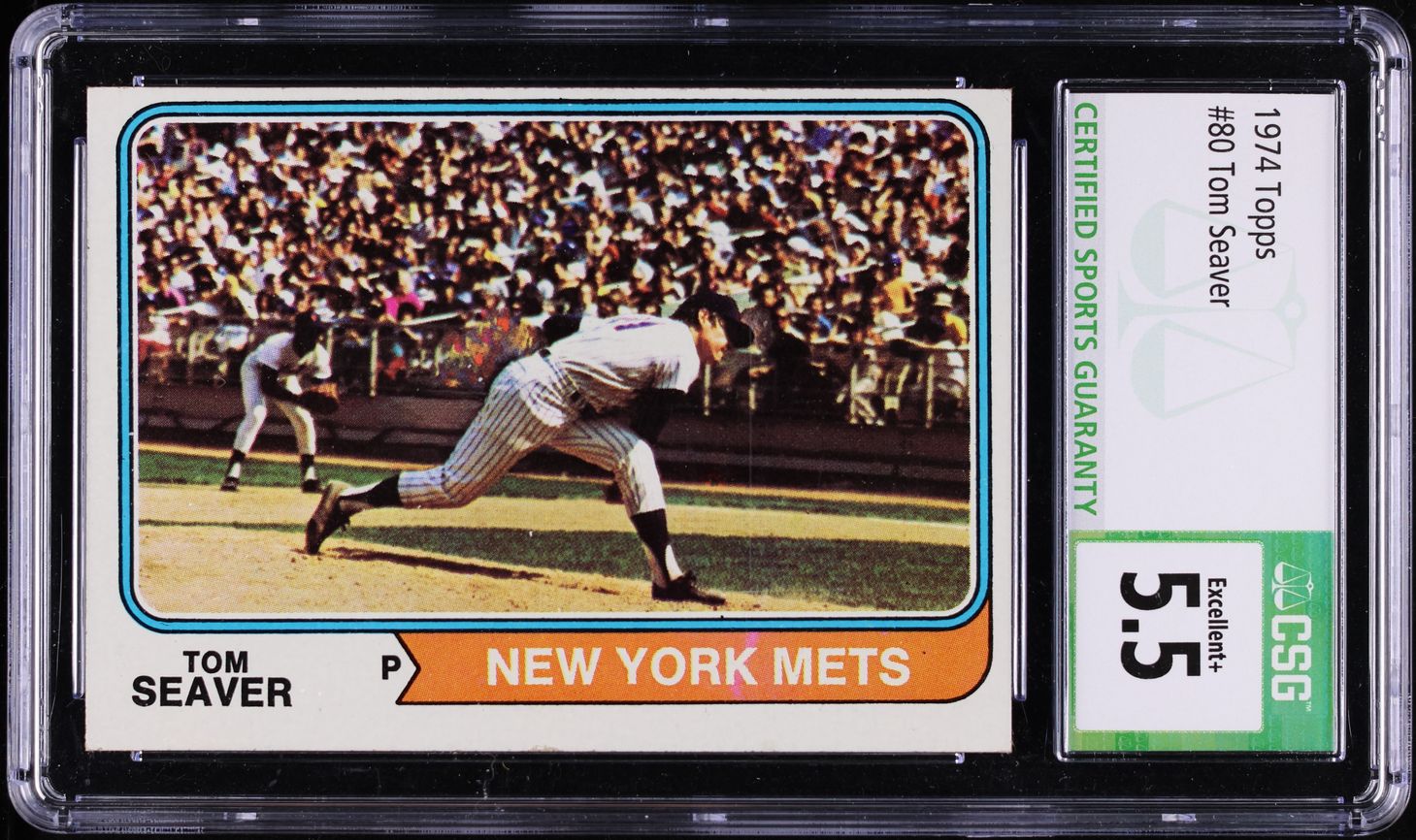 1974 Topps Tom Seaver #80 CSG 5.5 EX+