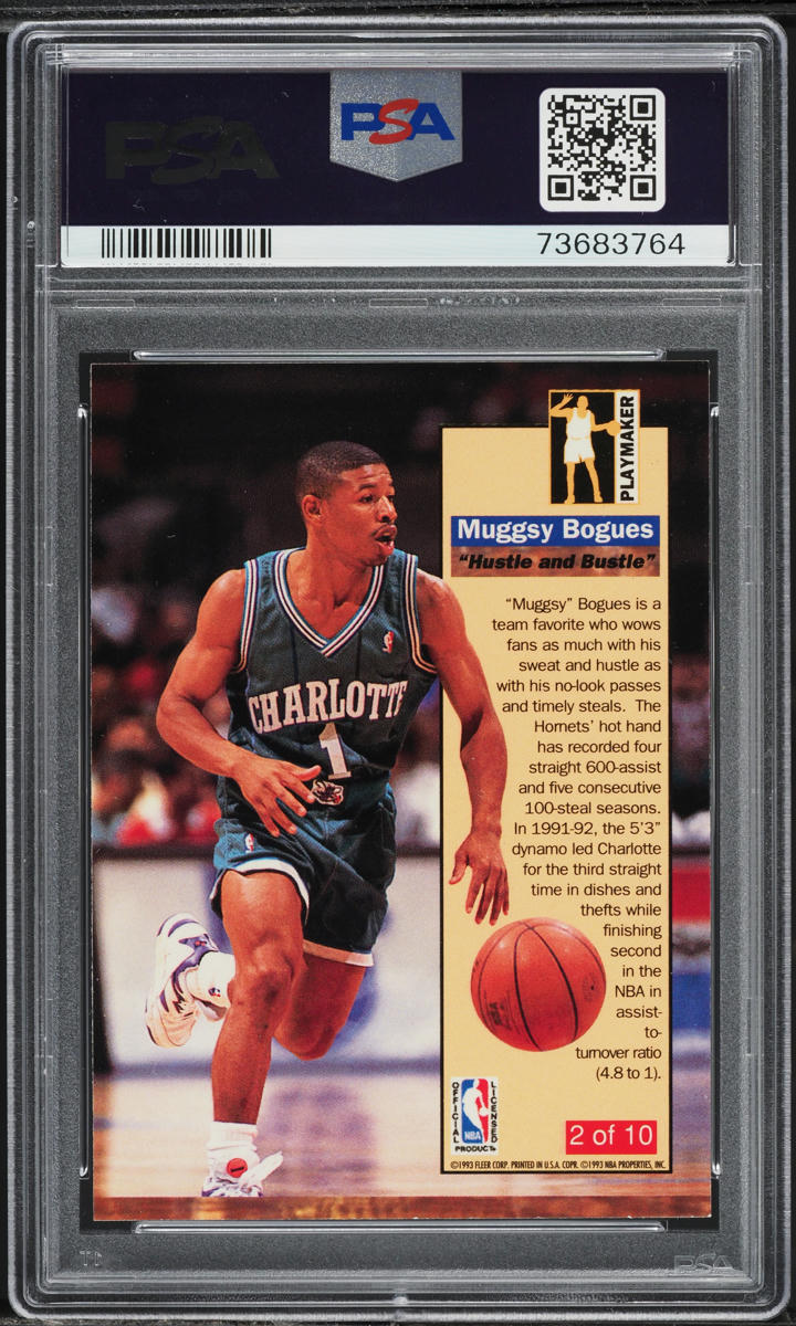 1992 Ultra Playmaker Muggsy Bogues #2 PSA 8 NM-MT