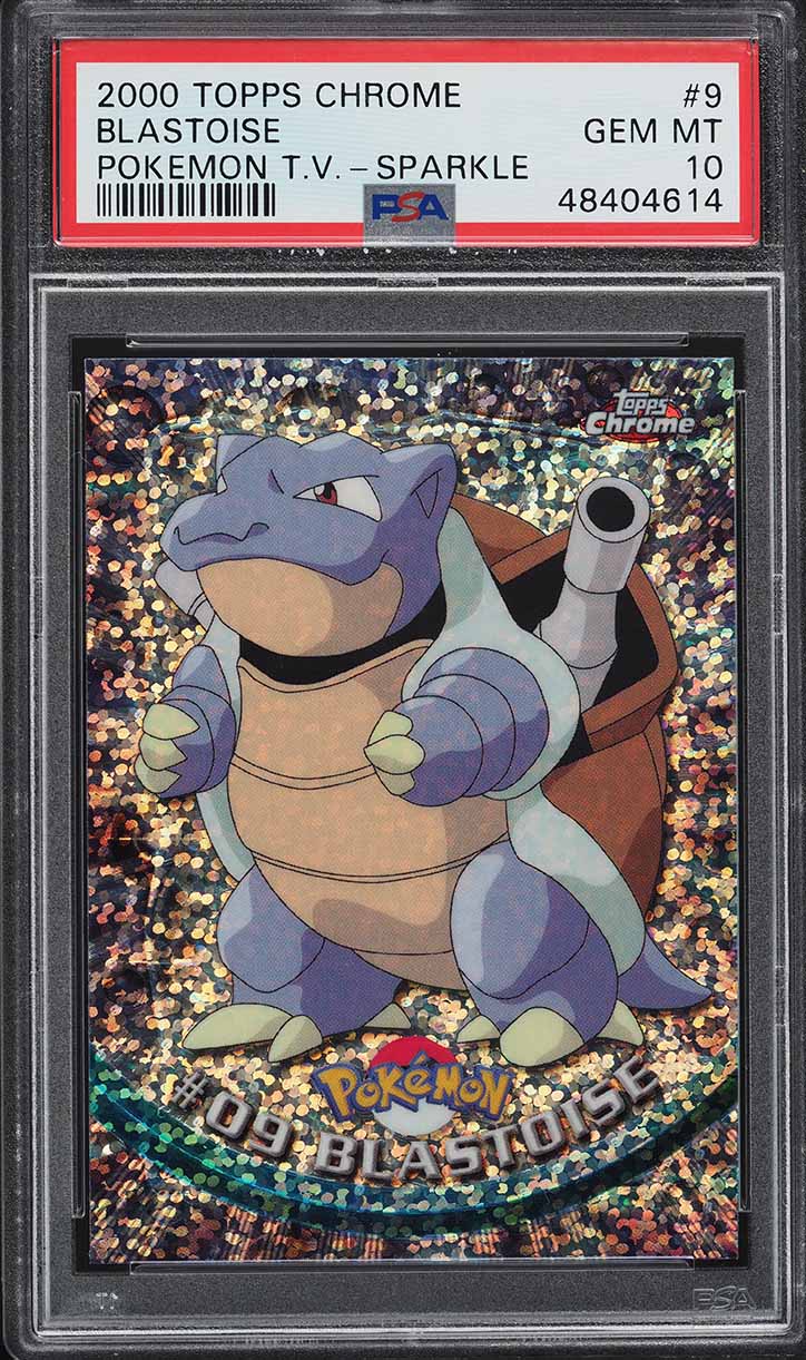 2000 Topps Chrome Pokemon Series 1 Sparkle Blastoise #9 PSA 10 GEM MINT