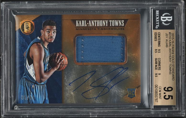 2015 Panini Gold Standard Karl-Anthony Towns ROOKIE PATCH