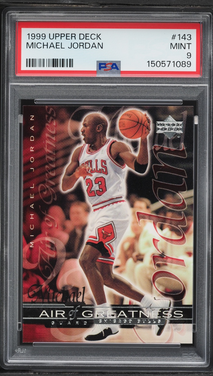 1999 Upper Deck Air Of Greatness Michael Jordan #143 PSA 9 MINT