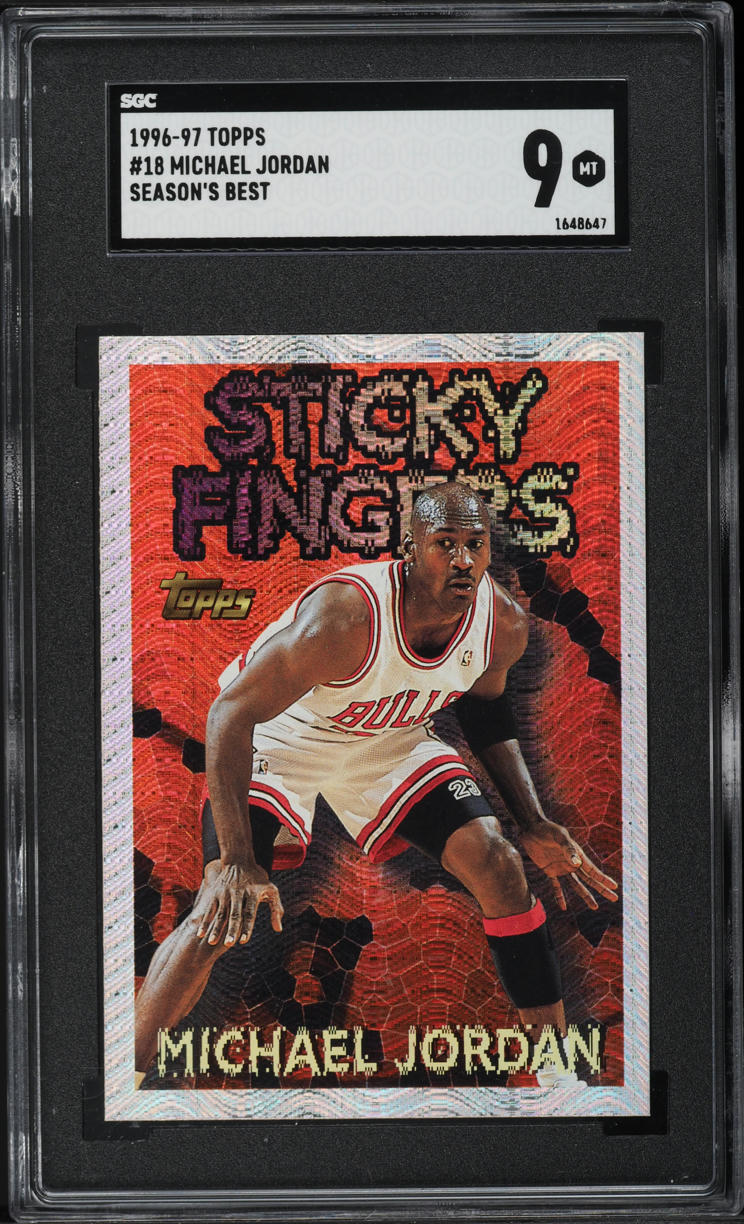 1996 Topps Season's Best Michael Jordan #18 SGC 9 MINT