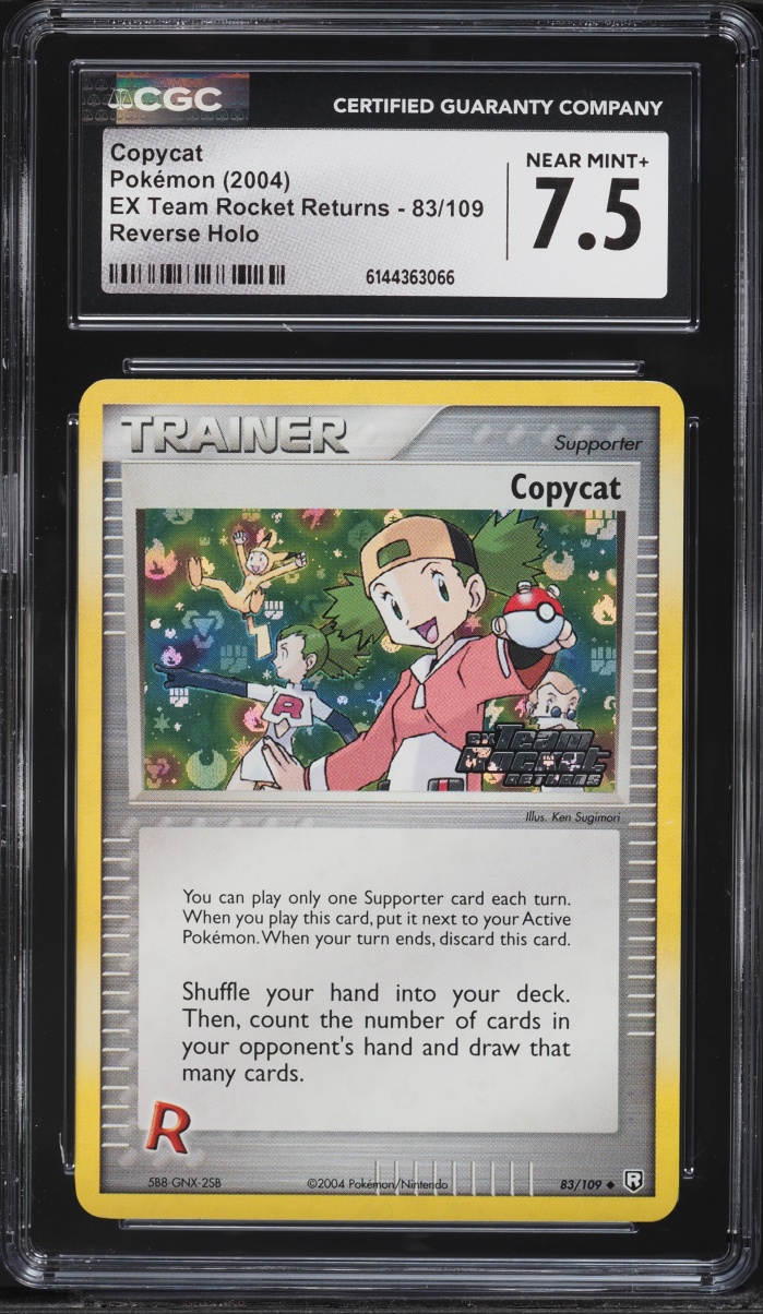 2004 Pokemon EX Team Rocket Returns Reverse Holo Copycat #83 CGC 7.5 NRMT+