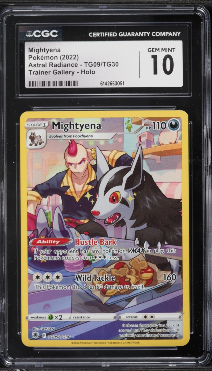 2022 Pokemon Sword & Shield Astral Radiance CHR Mightyena #TG09 CGC 10 GEM MINT