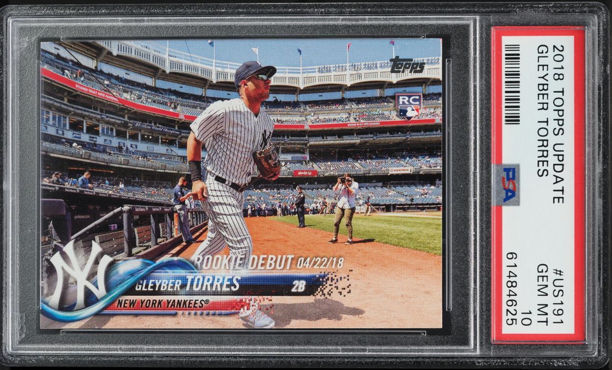2018 Topps Update Gleyber Torres ROOKIE #US191 PSA 10 GEM MINT