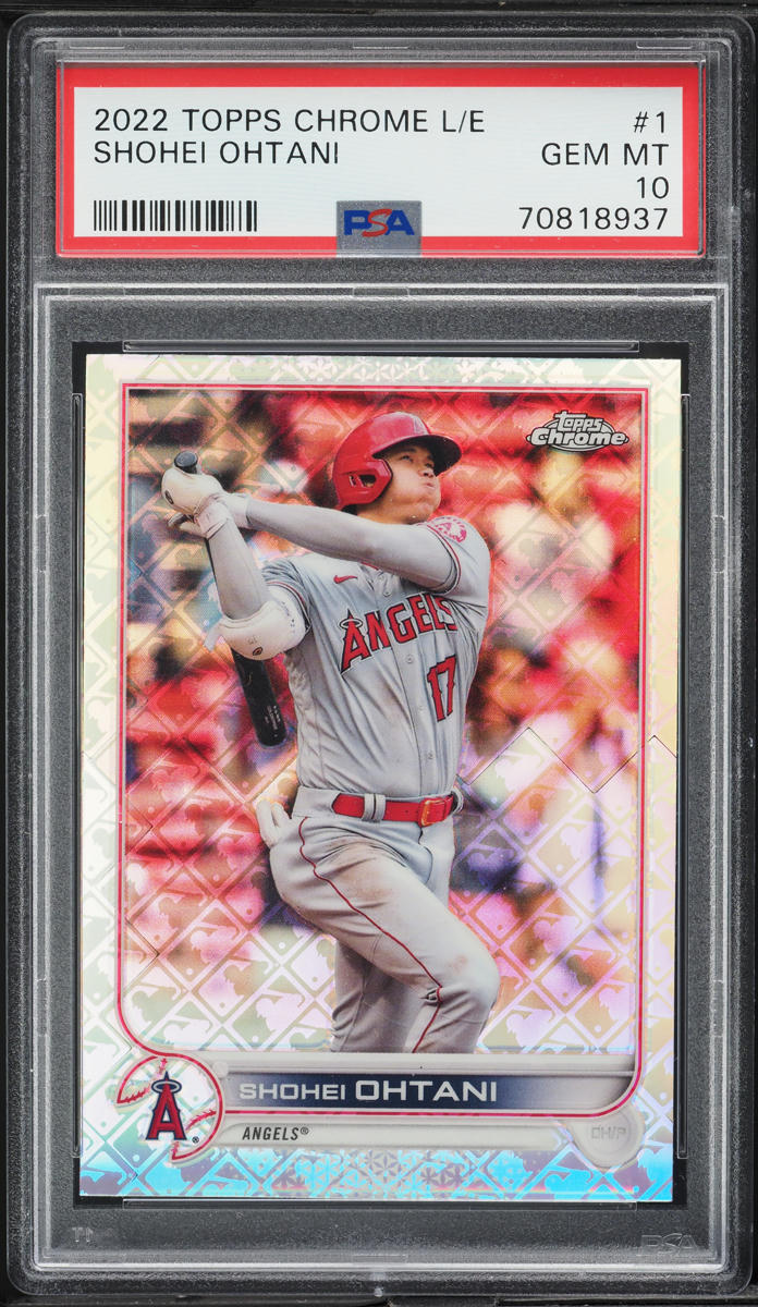2022 Topps Chrome Logofractor Edition Shohei Ohtani #1 PSA