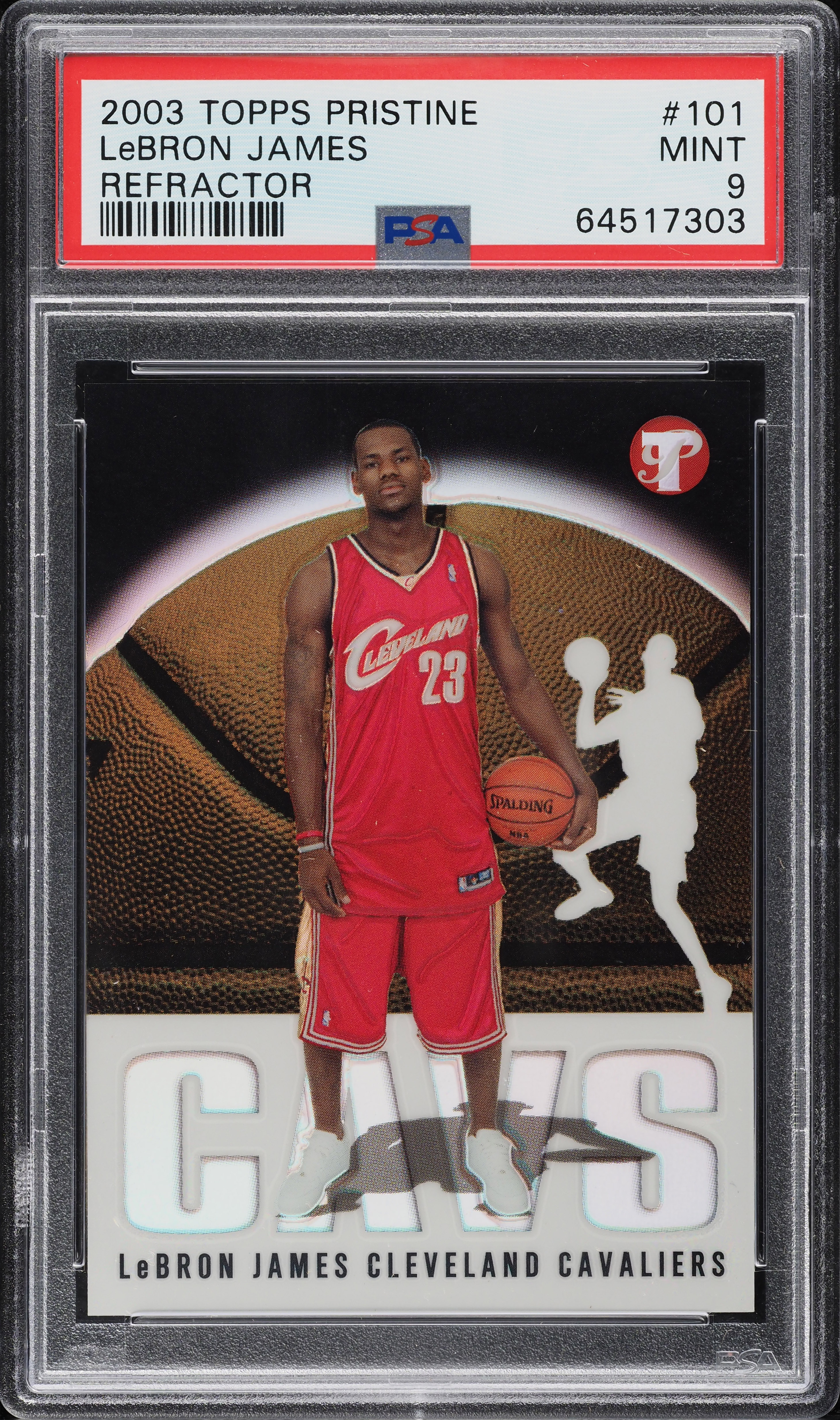 最終価格！　Lebron James 2003 RC /1999 シリ 2003 Topps Pristine Refractor LeBron James ROOKIE /1999 #101