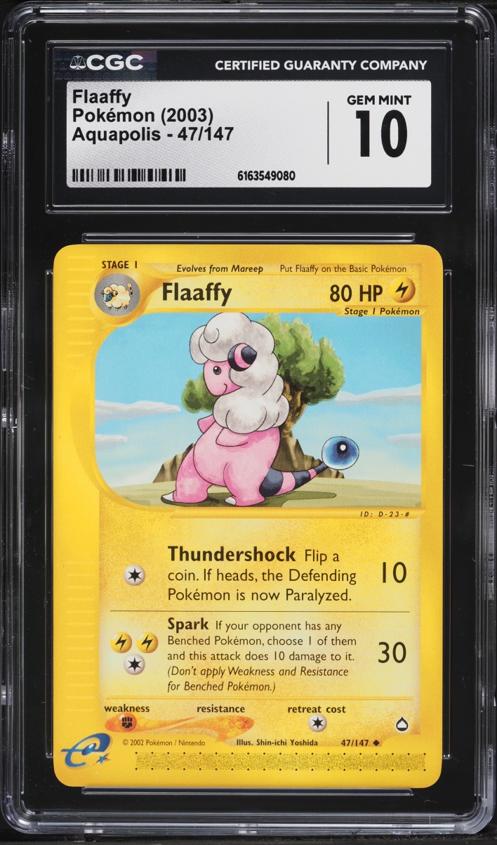 2003 Pokemon Aquapolis Flaaffy #47 CGC 10 GEM MINT