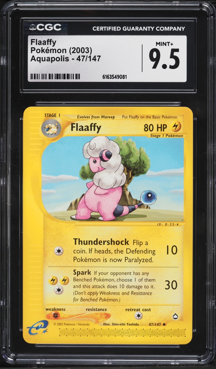2003 Pokemon Aquapolis Flaaffy #47 CGC 9.5 MINT+