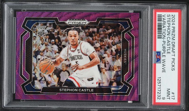 2024 Panini Donruss Optic Splash! Stephon Castle #14 Purple PSA 9
