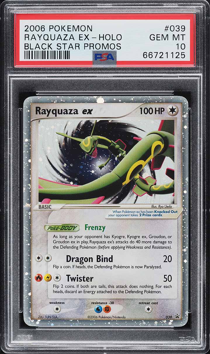 2006 Pokemon Black Star Promo Holo Rayquaza ex #39 PSA 10 GEM MINT