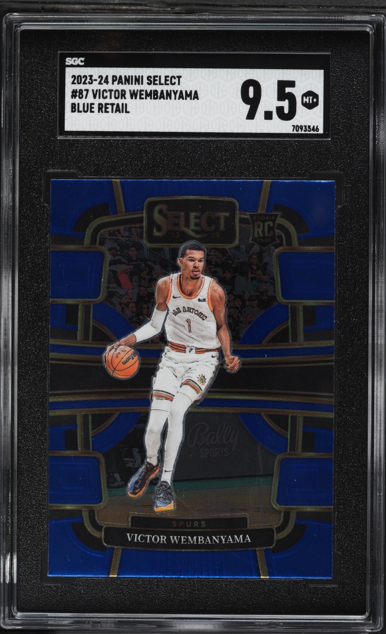 2023 Select Concourse Blue Retail Victor Wembanyama ROOKIE #87 SGC 9.5 MINT+