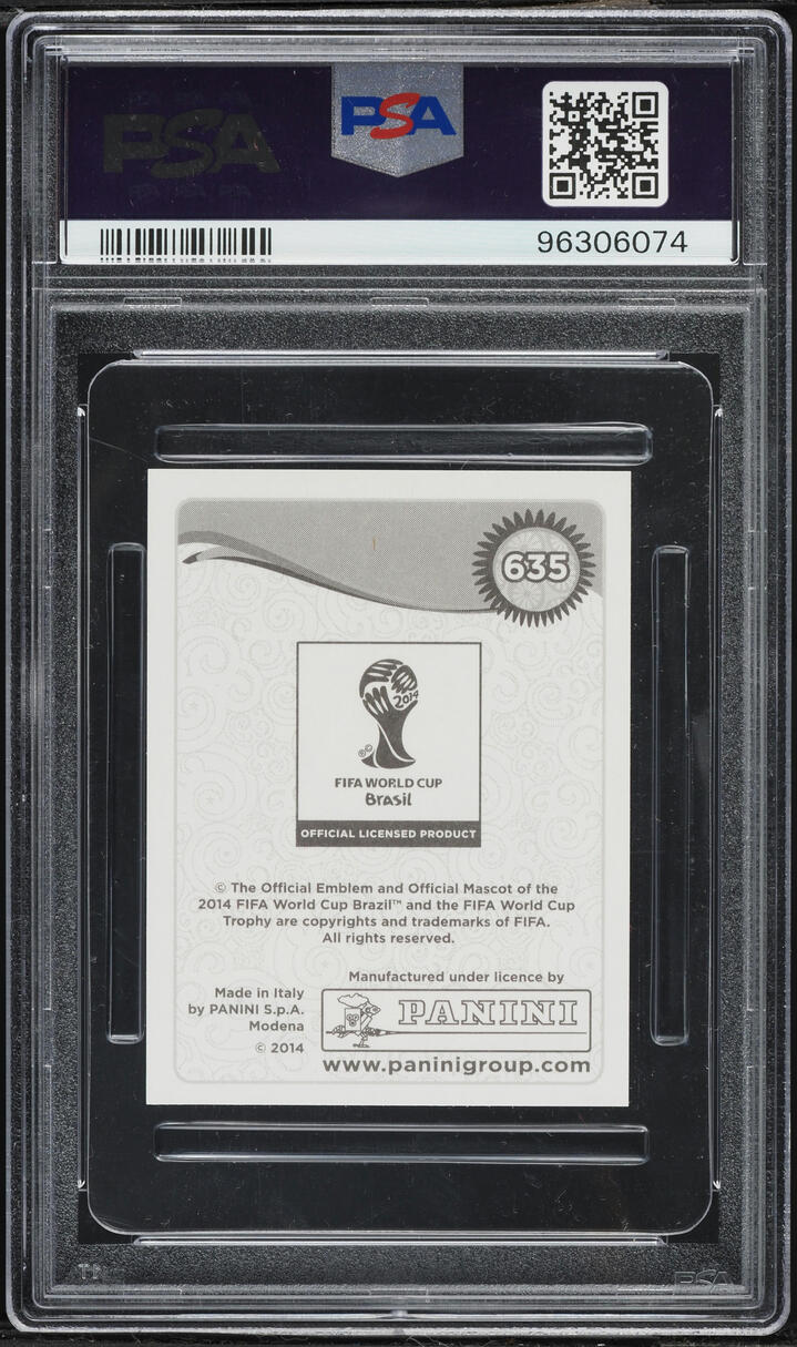 2014 Panini World Cup Sticker Son Heung-Min ROOKIE #635 PSA 9 MINT