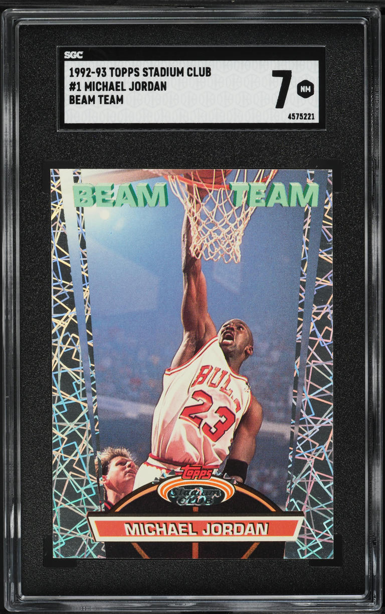 1992 Stadium Club Beam Team Michael Jordan #1 SGC 7 NRMT