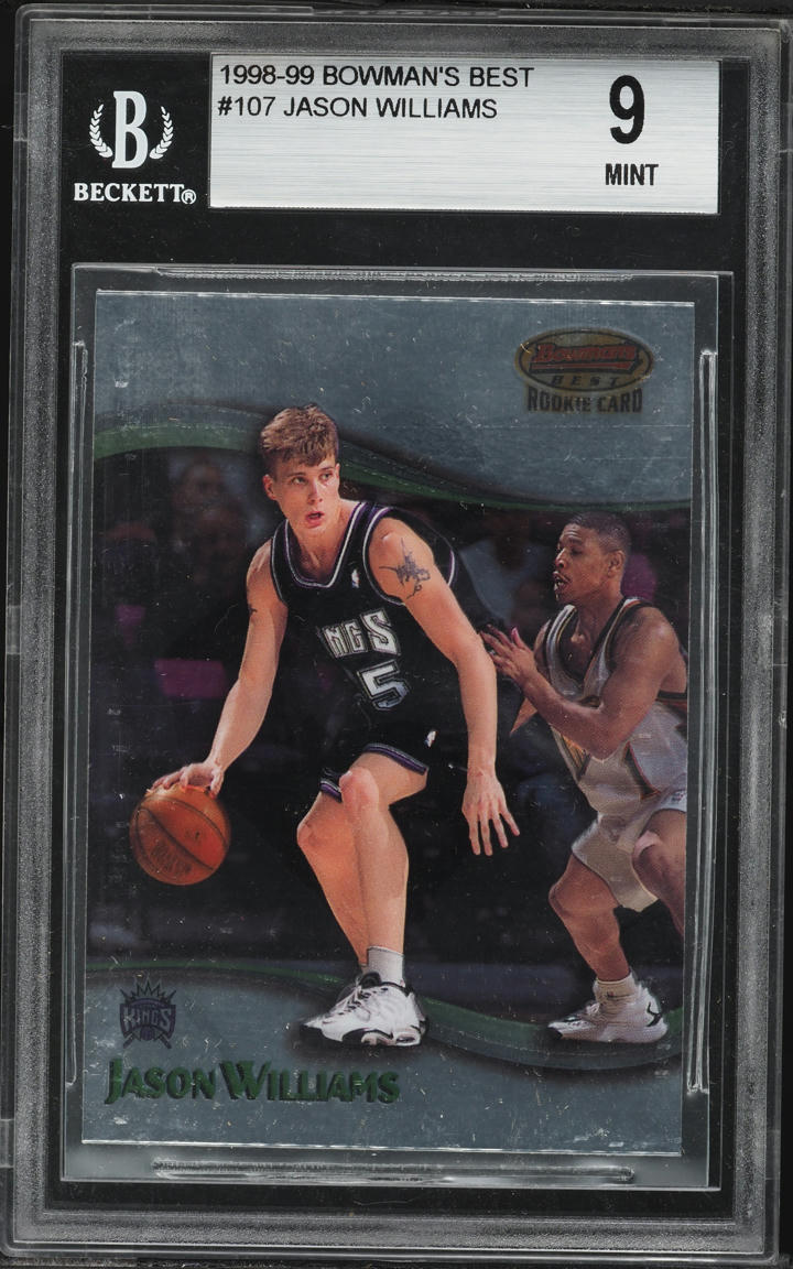 1998 Bowman's Best Jason Williams ROOKIE #107 BGS 9 MINT