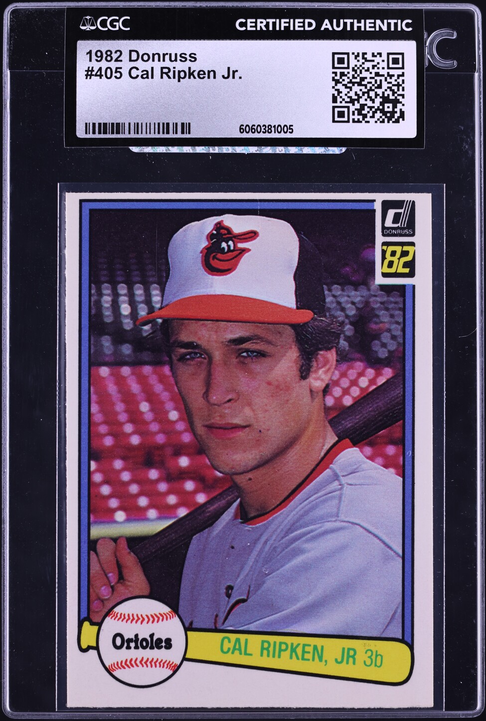 1982 Donruss Cal Ripken Jr. ROOKIE #405 CGC AUTH