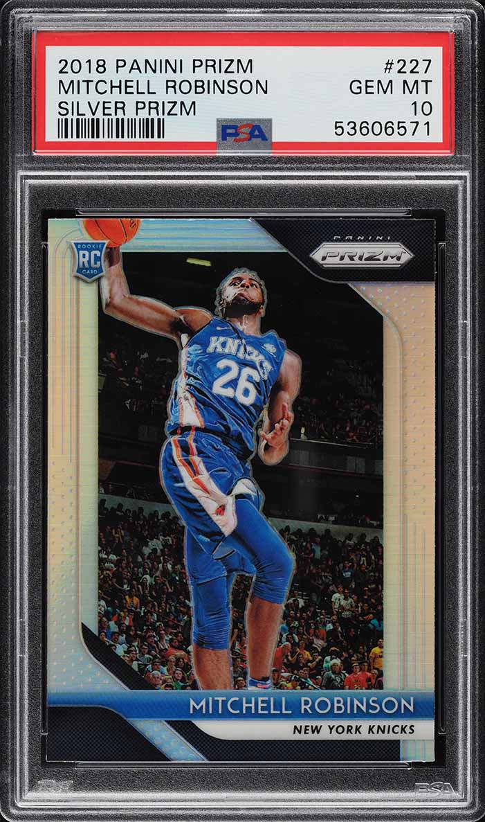 2018 Panini Prizm Silver Mitchell Robinson ROOKIE #227 PSA 10 GEM MINT