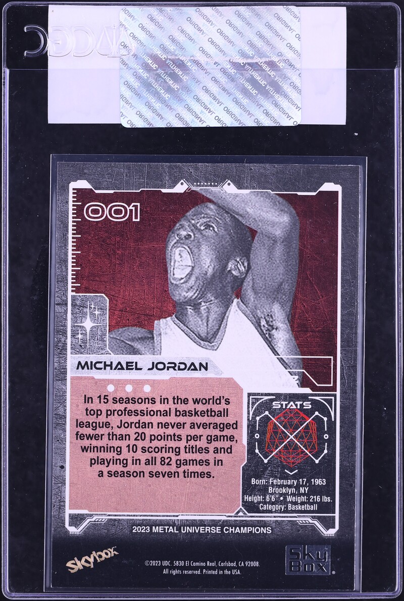 2023 Metal Universe Champions Michael Jordan #001 CGC AUTH