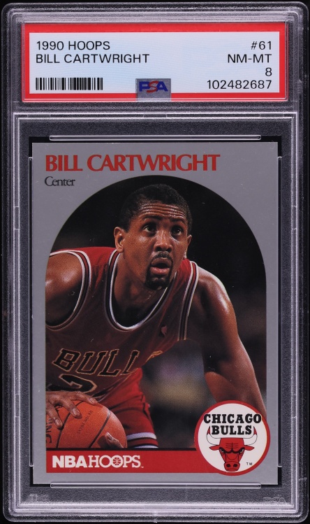 1990 Hoops Bill Cartwright #61 PSA 8 NM-MT