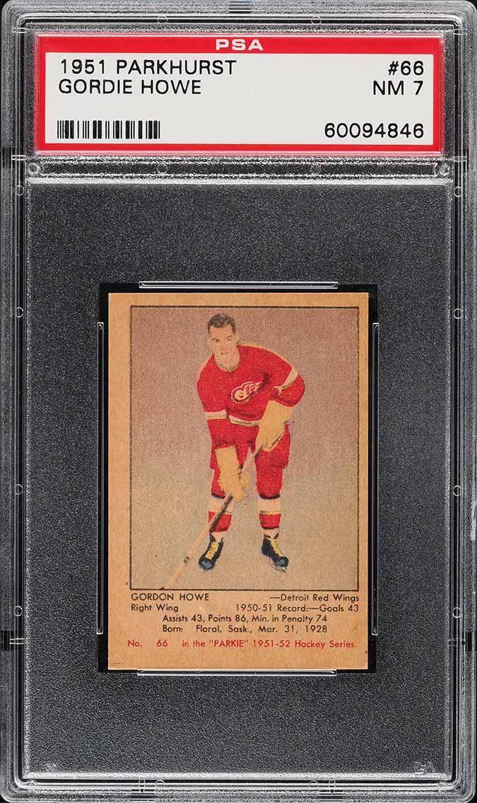 1951 Parkhurst Gordie Howe Rookie #66