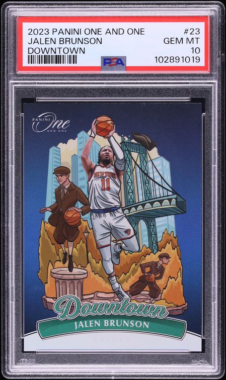 2023 Panini One And One Downtown Jalen Brunson #23 PSA 10 GEM MINT