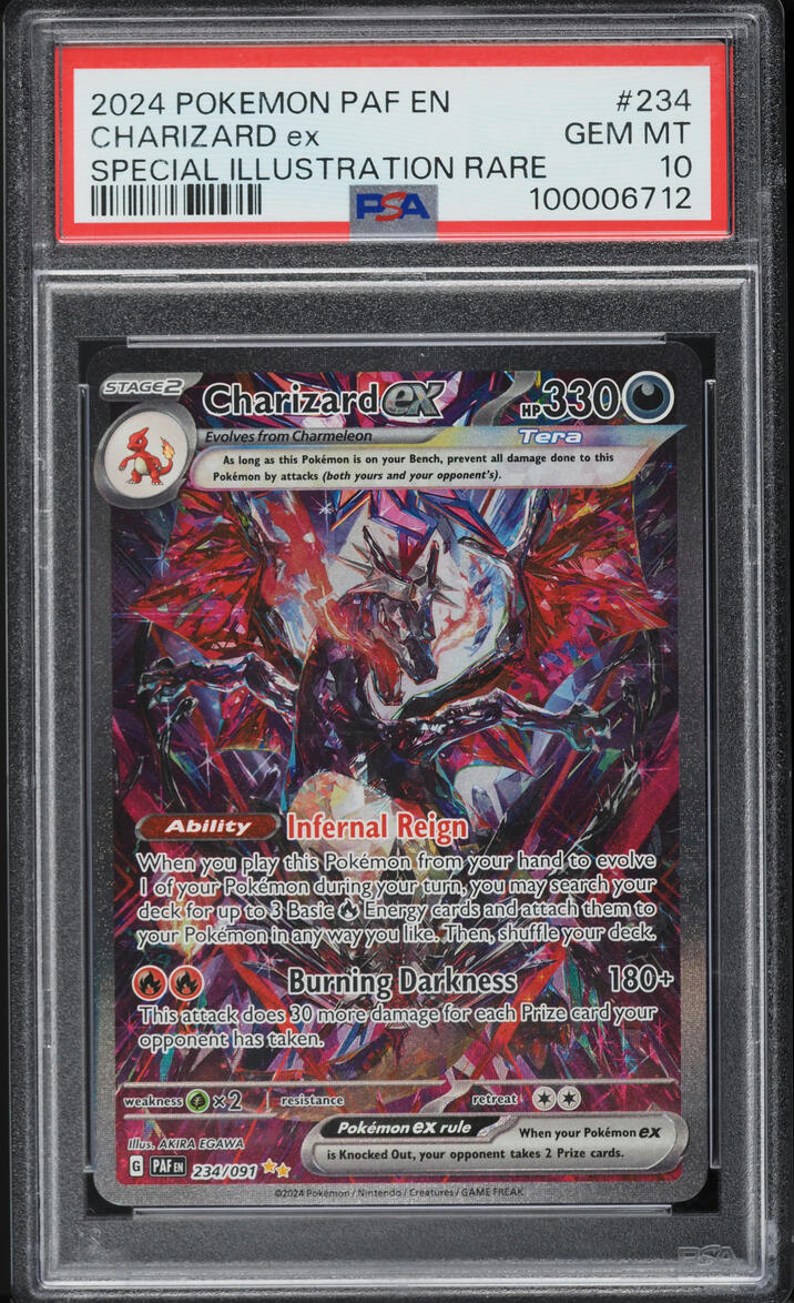 2024 Pokemon SV Paldean Fates Alt Art Charizard ex #234 PSA 10 GEM MINT